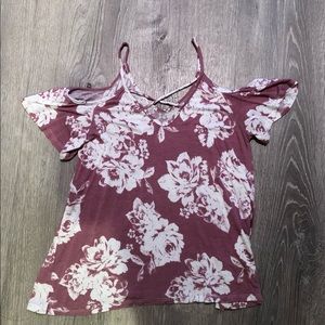 SOLD pink floral tee